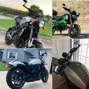 Espejos Retrovisores cristales Azules Manillar Para Motocicleta Universales MTC223