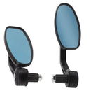 Espejos Retrovisores cristales Azules Manillar Para Motocicleta Universales MTC223