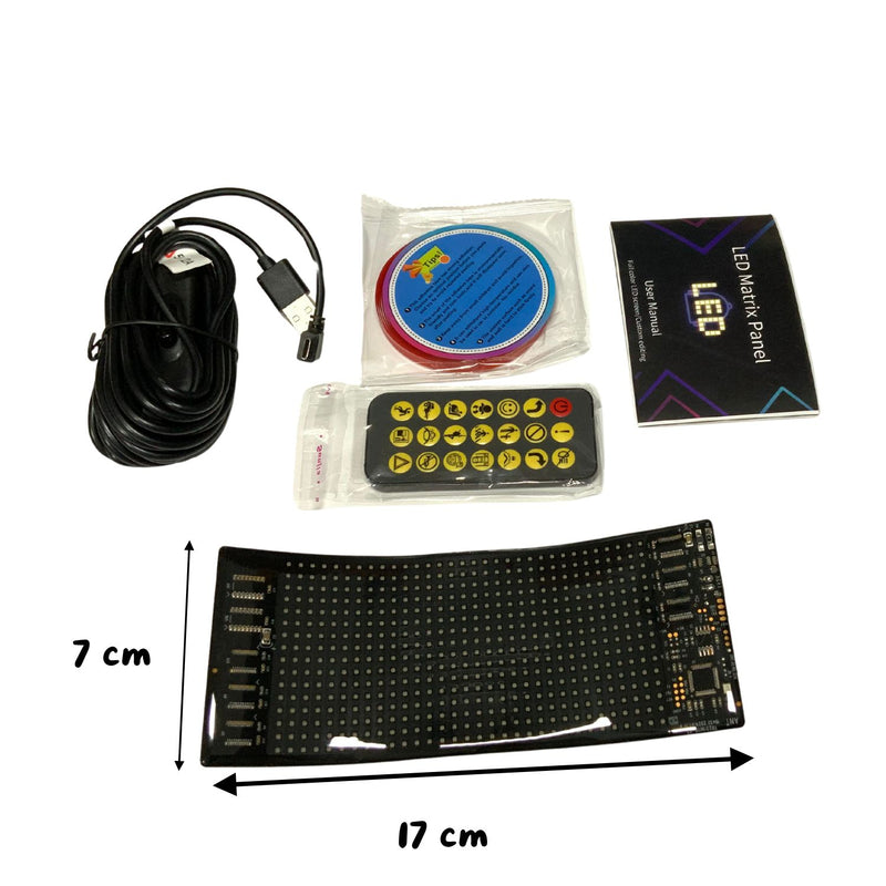 Panel Pixeles flexible Matrix LED 5V señal Coche Moto control de aplicación Bluetooth  MTC231