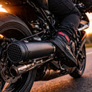 Escape Moto Universal Negro Mate + Kit de Montaje MTC260