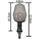 Direccionales LED Moto Luz Azul/Ámbar Universal Secuencial Resistente MTC261