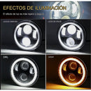 Faro LED Moto Halo DRL Señal Ámbar Resistente al Agua MTC262