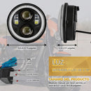 Faro LED Moto Halo DRL Señal Ámbar Resistente al Agua MTC262