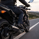 Escape Deportivo Universal Moto Negro Mate + Kit Montaje MTC267A