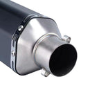 Escape Deportivo Moto Negro Punta Fibra Carbono MTC268