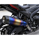 Silenciador Deportivo Motocicleta Azul Tornasol Racing MTC270