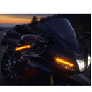 Manijas freno Moto Luz LED Direccional Universal transparentes Alta Visibilidad MTC294