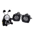 Kit base celular Multimedia Moto + Bocinas Control Música Bluetooth Impermeable 12V MTC299