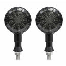 Direccionales LED Universales Moto Lente Ahumado + Alta Visibilidad MTC803