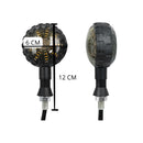Direccionales LED Universales Moto Lente Ahumado + Alta Visibilidad MTC803