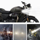Faro Delantero Skull Moto LED Blanca/Ámbar Universal Impermeable MTC811