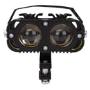 Faro LED Auxiliar Moto 4 Lentes Bicolor Blanco/Ámbar IP67 Off Road MTC814