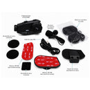 Intercom Casco Moto Bluetooth 5.4 Microfono Cámara HD 1080P frontal IP6 impermeable  MTC822