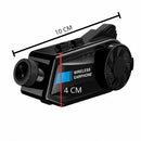 Intercom Bluetooth Casco Moto Cámara HD 1080P Micrófono MTC823