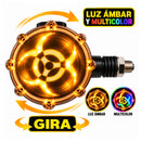 Luces Intermitentes LED Moto Ámbar Multicolor Giratorias MTC829