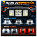 Lámpara Minera Ángulo 90º Ajustable 7 Modalidades Recargable MTYX121