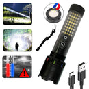 Lampara Power Bank COB 40 Leds Efecto Patrulla Luz Blanca 5 Modos 500W MTYX40