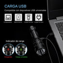 Linterna LED Profesional USB C IPX6 Indicador Batería MTYX84