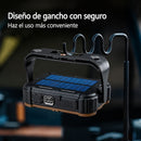 Reflector LED Solar Recargable Portátil Imán Gancho 4 Modos de Luz MTYX87