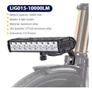 Barra luz 17 LED Bicicleta 10000 Lúmenes  Recargable  4 Modos de Iluminación MTYX94