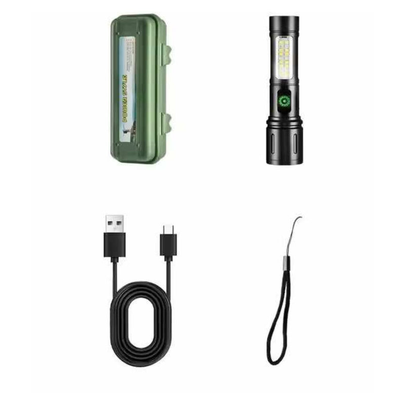 Lampara Mini recarga USB estrobo + cob caja tipo SUVIVER 5 pasos  NGSD134