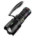 Linterna Power Bank 6modos Pantalla LCD Digital  Zoom Rompe vidrios+iman NGSD141