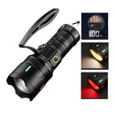 Linterna Power Bank 6modos Pantalla LCD Digital  Zoom Rompe vidrios+iman NGSD141