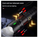 Linterna Power Bank 6modos Pantalla LCD Digital  Zoom Rompe vidrios+iman NGSD141