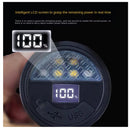 Linterna Power Bank 6modos Pantalla LCD Digital  Zoom Rompe vidrios+iman NGSD141