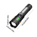 Lámpara LED USB-C Luz COB luz patrulla Pantalla Digital 5 modos NGSD176