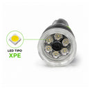 Lámpara LED XPE Luz UV  Multifunción Mosqueton Imán Pantalla digital efecto patrulla NGSD198