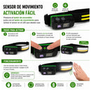 Lámpara Minera LED con Sensor de Movimiento Pantalla Digital efecto patrulla NGSD271