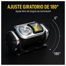 Lámpara Frontal LED Doble Luz con Sensor de Movimiento 180° + iman NGSD283
