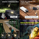 Foco LED Campamento Recargable Luz blanca Cálida Gancho NGSD307