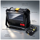 3 En 1 Reflector LED Solar Recargable + Kit Herramientas Power Bank Portátil NGSD355