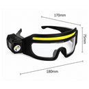Lentes tira Led COB lámpara lateral 6 modalidades Estrobo Efecto patrulla  NGSD421
