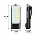 Lámpara LED Portátil Recargable USB CLIP + IMAN 5 Modos NSGD188