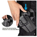 Funda Arma UNIVERSAL Muslera liberación rápida Rotación 360° Polímero ABS PJ728