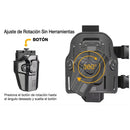 Funda Arma UNIVERSAL Muslera liberación rápida Rotación 360° Polímero ABS PJ728