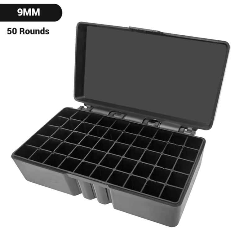 CARTUCHERAS, Caja de balas desde .22 a 9mm-380. 50 y 100 rondas PJ68