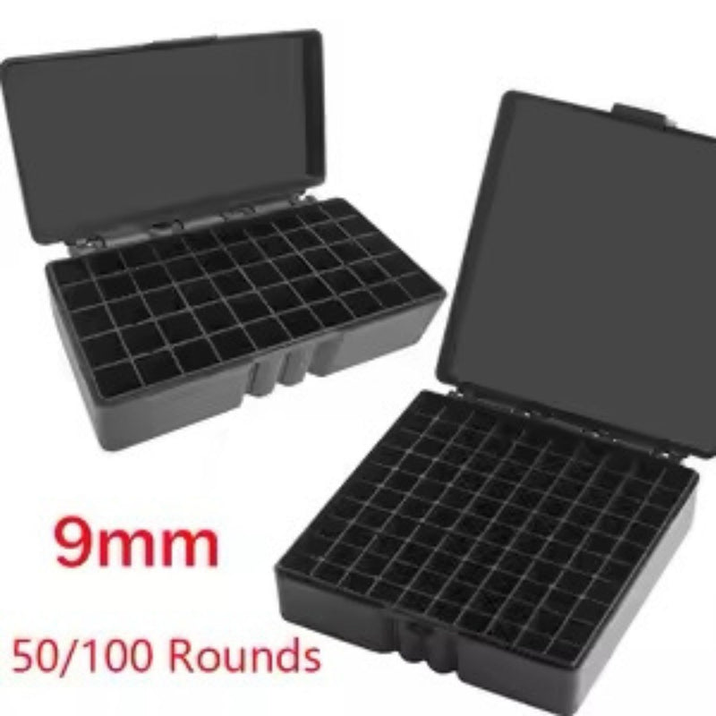 CARTUCHERAS, Caja de balas desde .22 a 9mm-380. 50 y 100 rondas PJ68