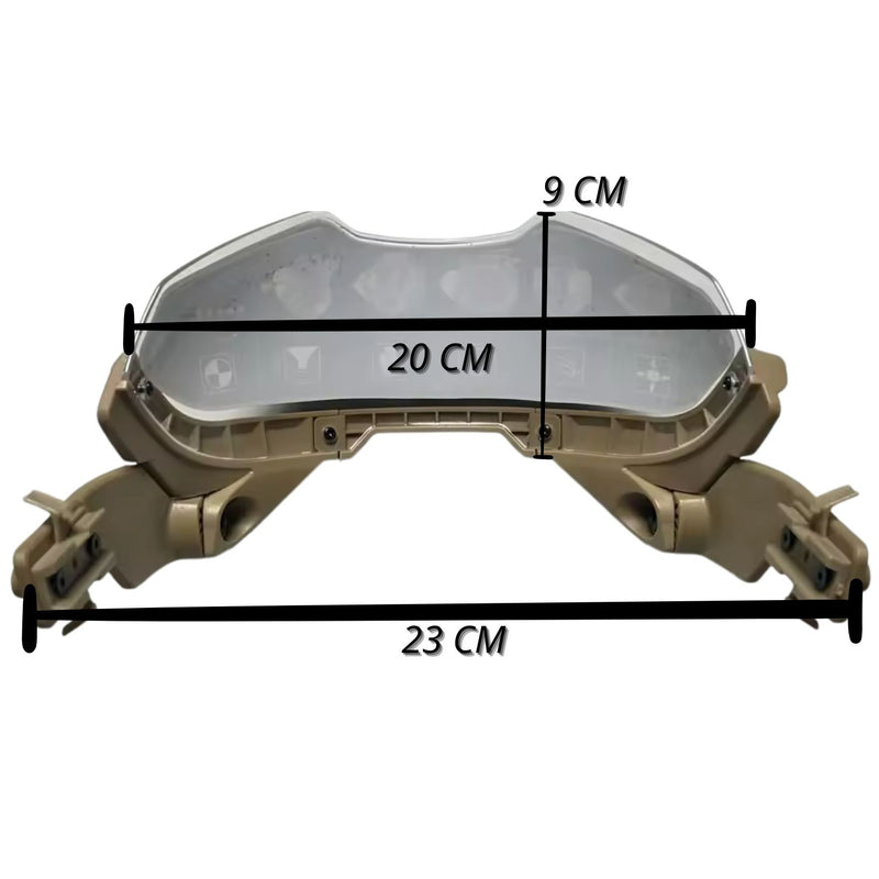 Visor Balístico Casco Protección Nivel 3A Montaje Riel Universal Abatible y Ajustable PJ726