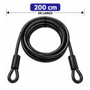 Cable Antirrobo 200 cm  Motocicleta S8020