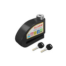 Candado antirrobo “press lock” Moto, Bici Alarma c/sensor movimiento+Funda 6mm S8305