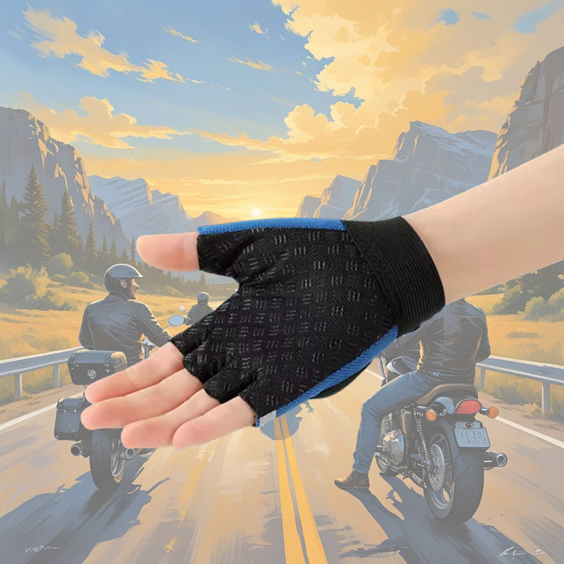 Guantes Medio Dedo Antiderrapantes Nudillo reforzado Protección ST919