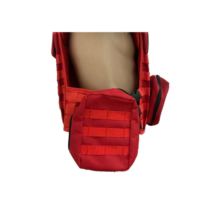 Chaleco Táctico Alta Visibilidad sistema molle Emergencia, Bombero, etc SN196