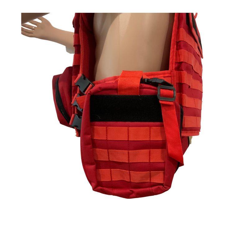 Chaleco Táctico Alta Visibilidad sistema molle Emergencia, Bombero, etc SN196