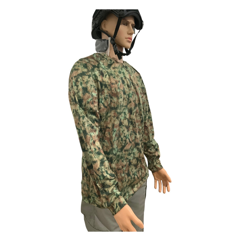 Playera T3 Tipo Militar Algodon 80% expandex 20% Transpirable (super flexible ) SN220