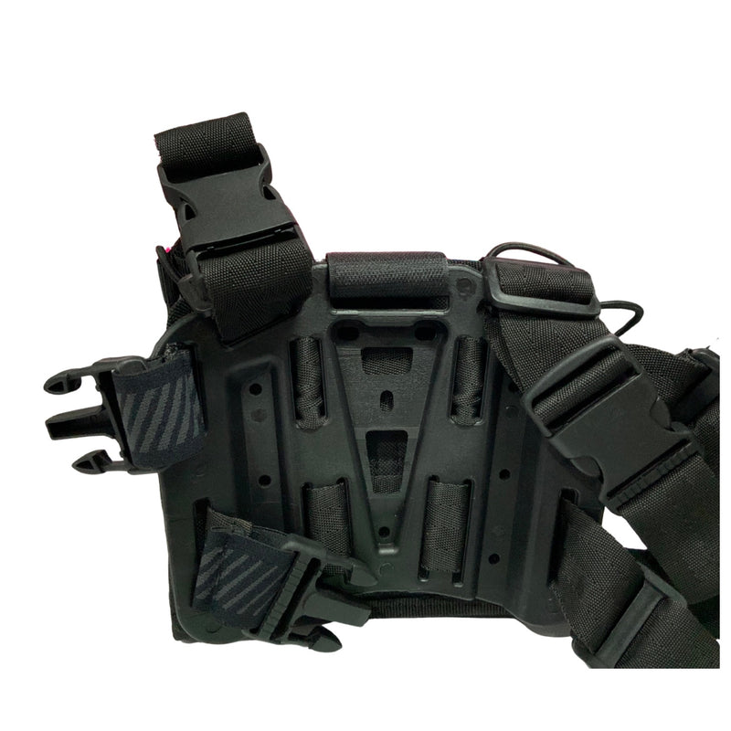 Piernera porta cargador DOBLE corte laser con Base ABS liberación rápida SN235