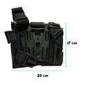 Piernera porta cargador DOBLE corte laser con Base ABS liberación rápida SN235